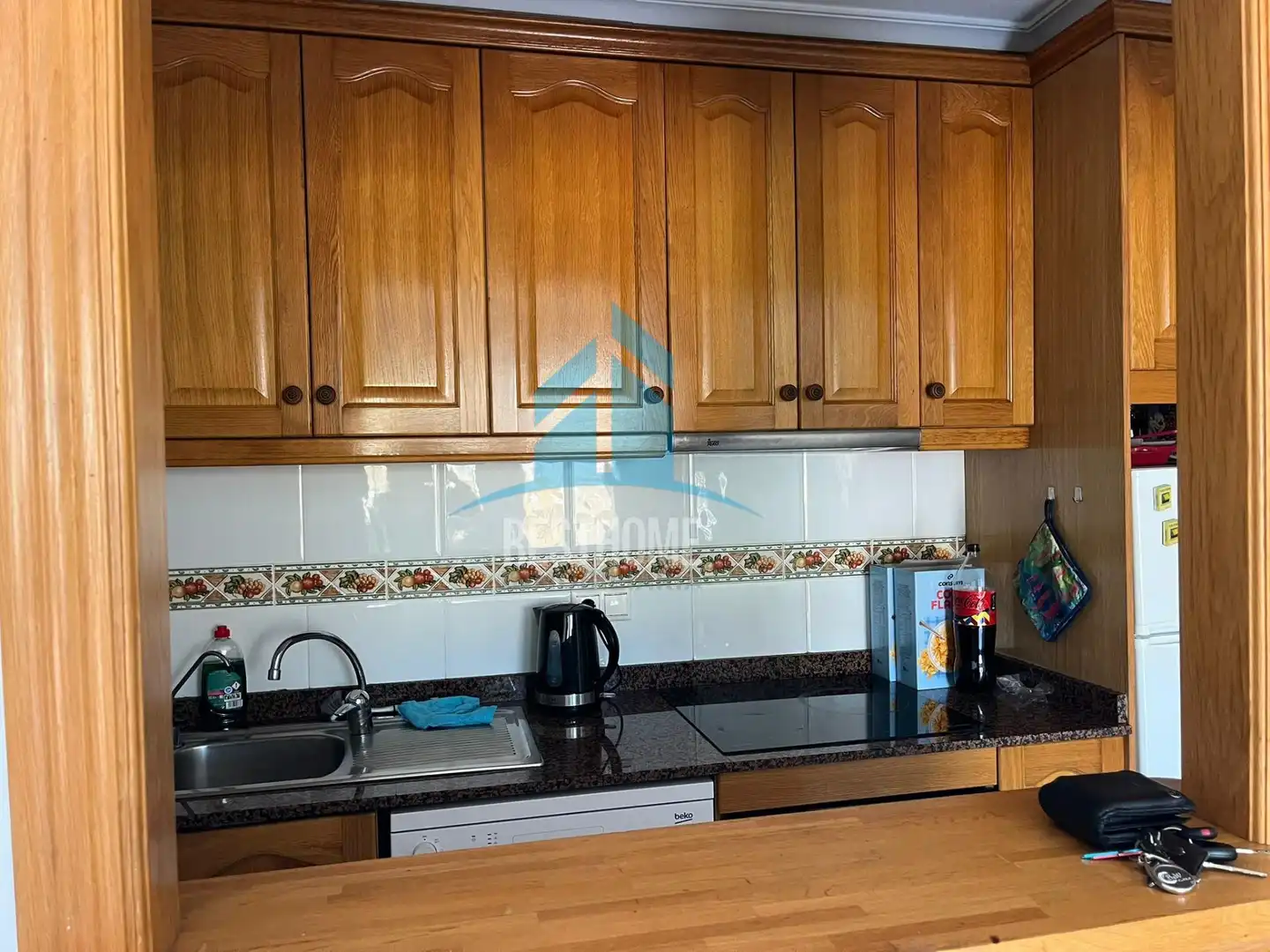 Cuina de Apartament en venda en Torrevieja amb Aire condicionat, Jardí privat i Terrassa