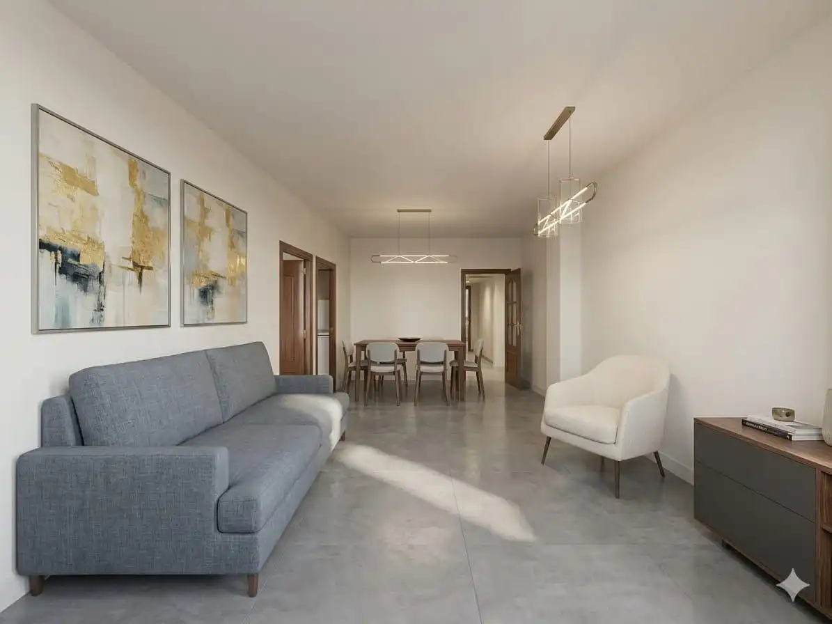 Sala d'estar de Pis en venda en Barcelona amb Balcó i Alarma