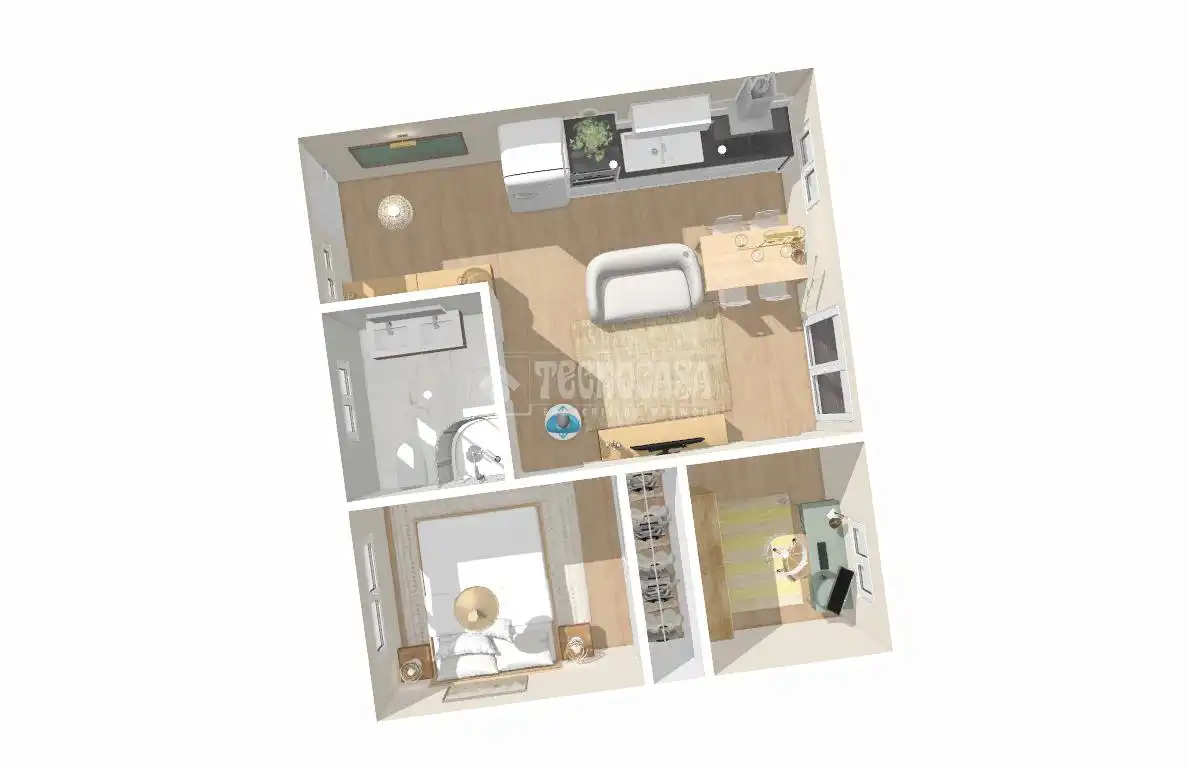 Habitación de Piso en venta en Madrid con Balcón