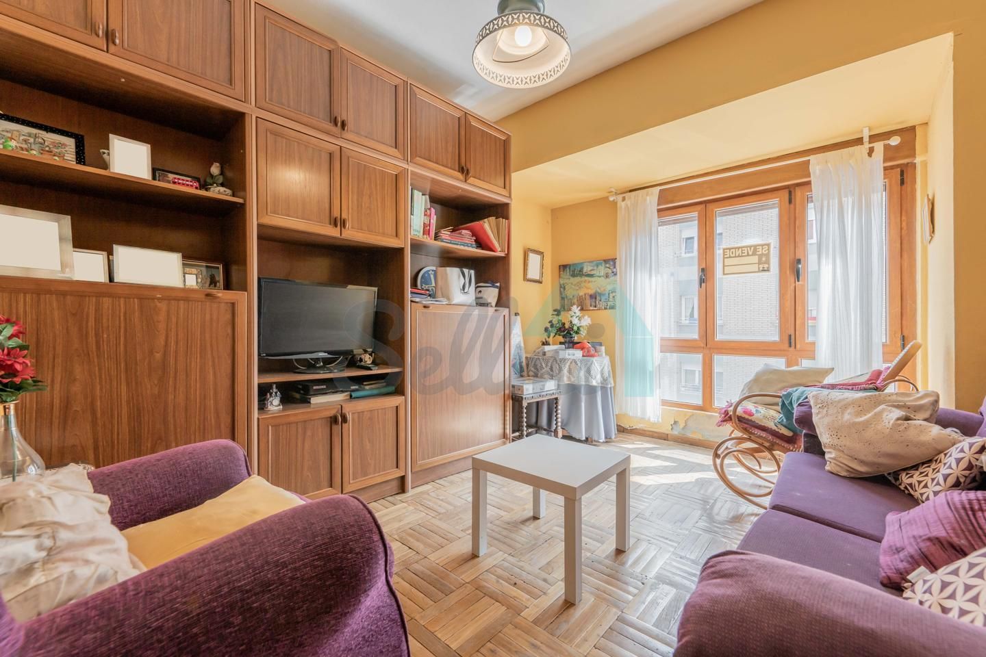 Living room of Flat for sale in Salas  with Heating, Parquet flooring and Storage room