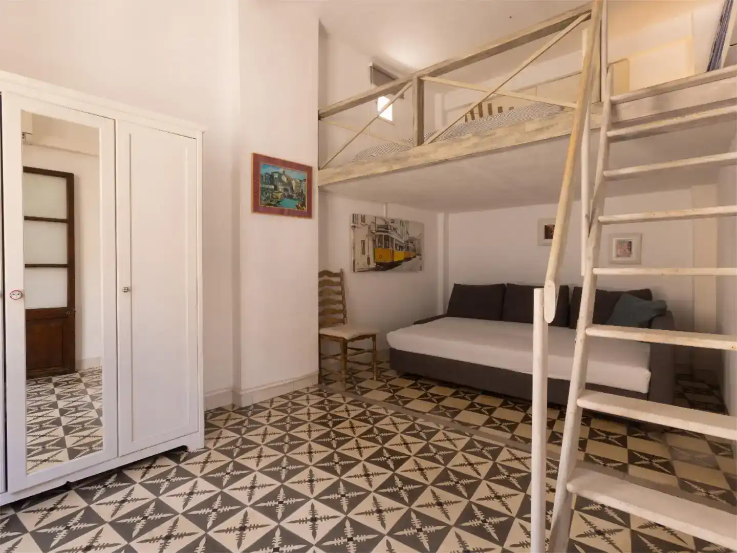 Bedroom of Flat for rent in  Palma de Mallorca  with Air Conditioner, Storage room and Furnished