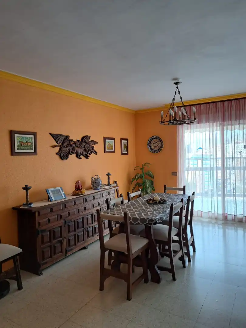 Dining room of Apartments for sale in Benidorm  with Air Conditioner, Terrace and Furnished