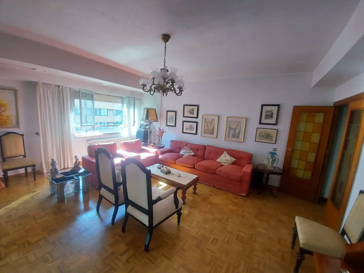 Living room of Flat for sale in Jaén  with Air Conditioner, Heating and Parquet flooring
