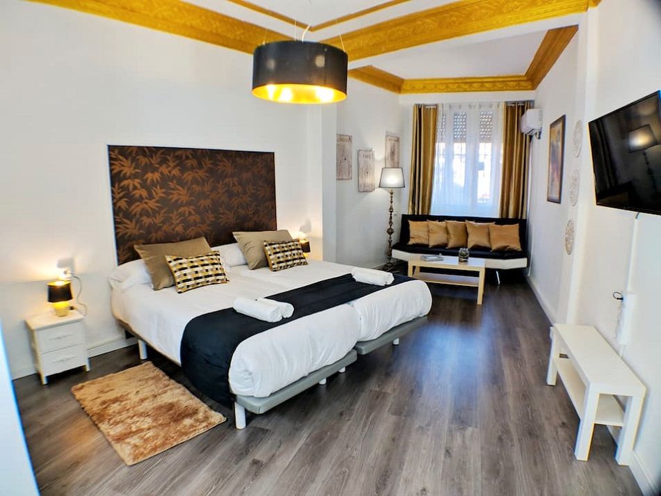 Dormitori de Apartament de lloguer en  Valencia Capital amb Aire condicionat, Calefacció i Parquet