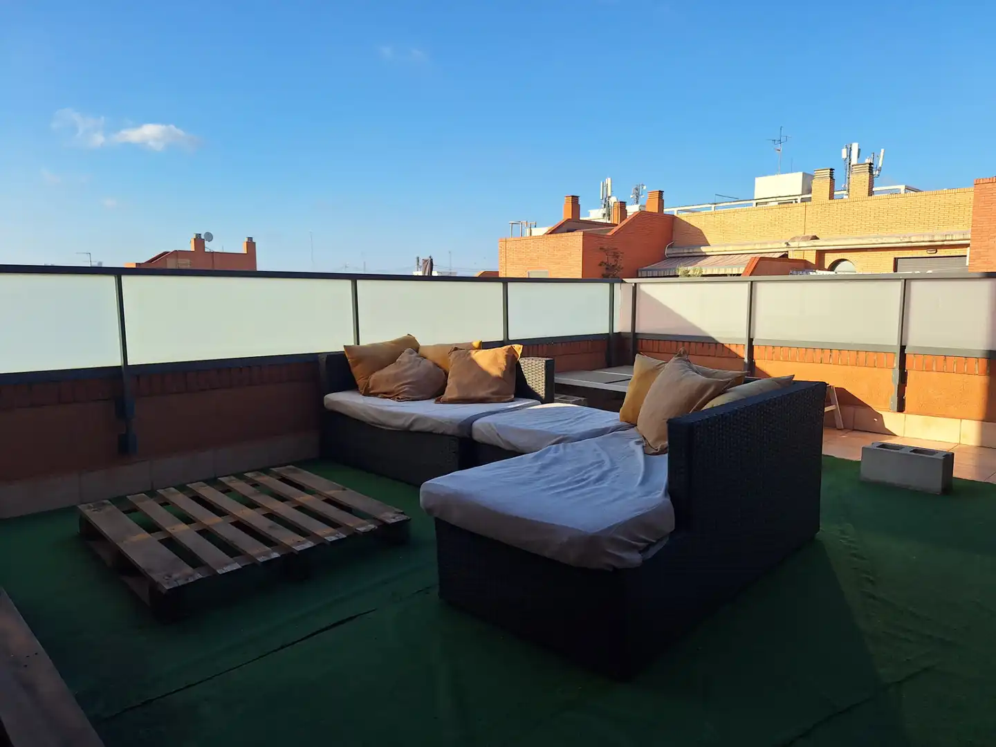 Terrasse von Dachboden zur Miete in Valencia mit Klimaanlage, Heizung und Terrasse