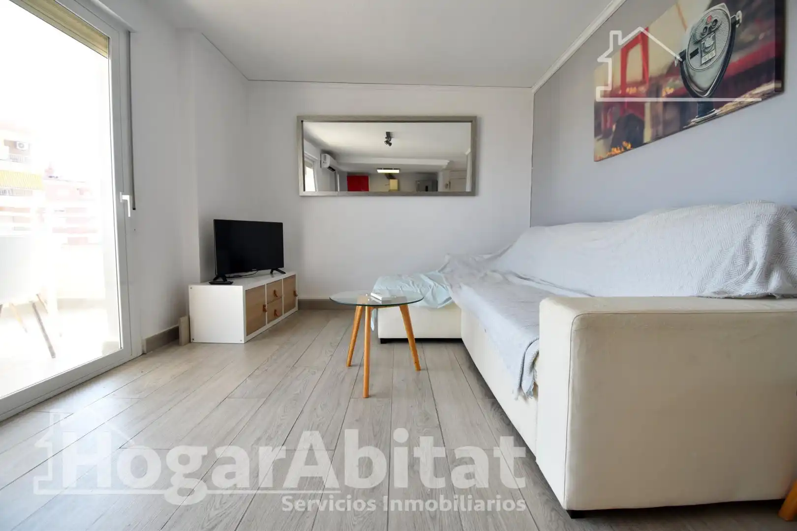 Living room of Flat for sale in Miramar  with Air Conditioner, Terrace and Balcony