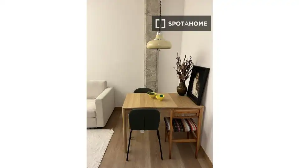 Dining room of Study for share in Bilbao   with Air Conditioner, Terrace and Furnished