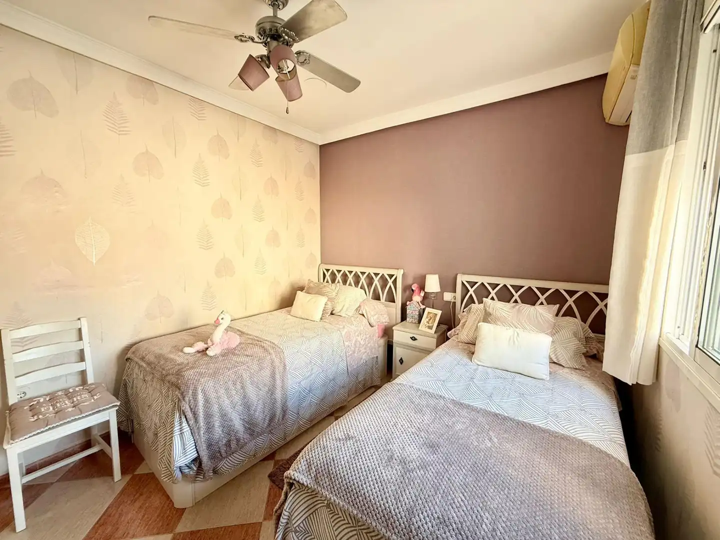 Bedroom of Detached homes for sale in Roquetas de Mar  with Air Conditioner, Balcony and Community pool