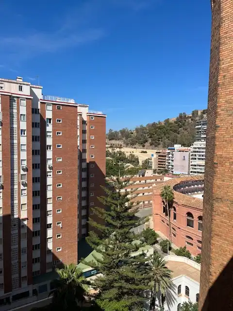 Vista exterior de Piso de alquiler en Málaga con Aire acondicionado, Parquet y Terraza