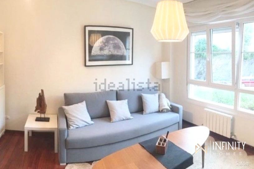 Sala d'estar de Pis de lloguer en Bilbao  amb Calefacció i Jardí privat