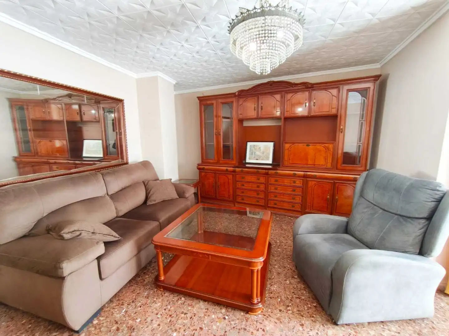 Sala de estar de Piso en venta en Sueca con Amueblado