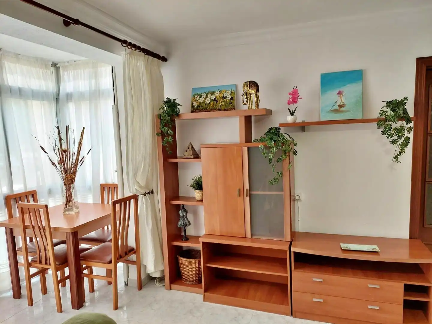 Sala de estar de Piso de alquiler en Málaga con Amueblado y Balcón