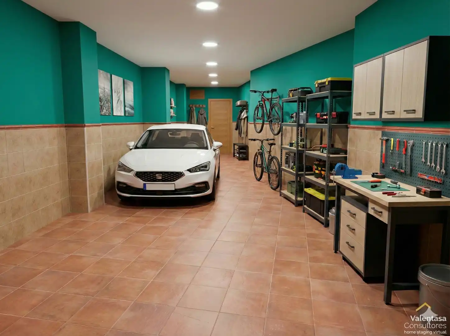 Parking de Casa adosada en venta en Siete Aguas con Calefacción, Terraza y Amueblado
