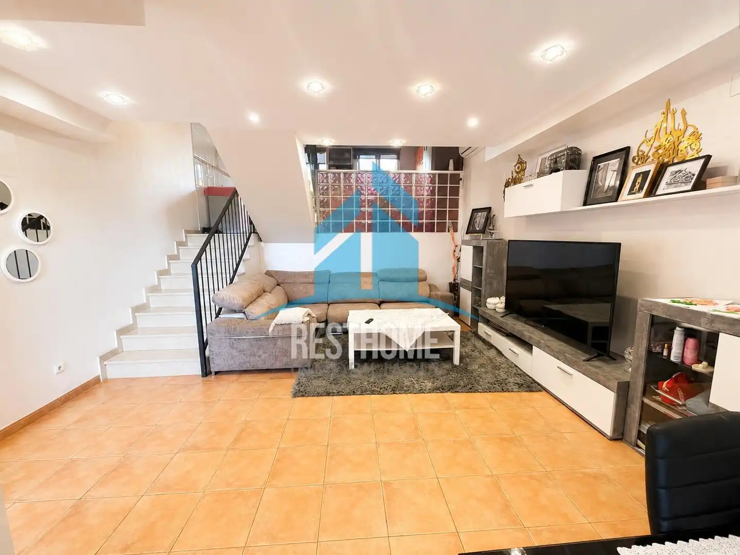 Sala de estar de Casa adosada en venta en Favara con Terraza, Trastero y Balcón