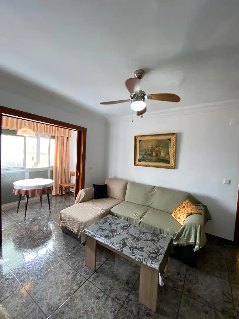 Wohnzimmer von Wohnung zur untervermieten in Málaga mit Terrasse, Möbliert und Ofen