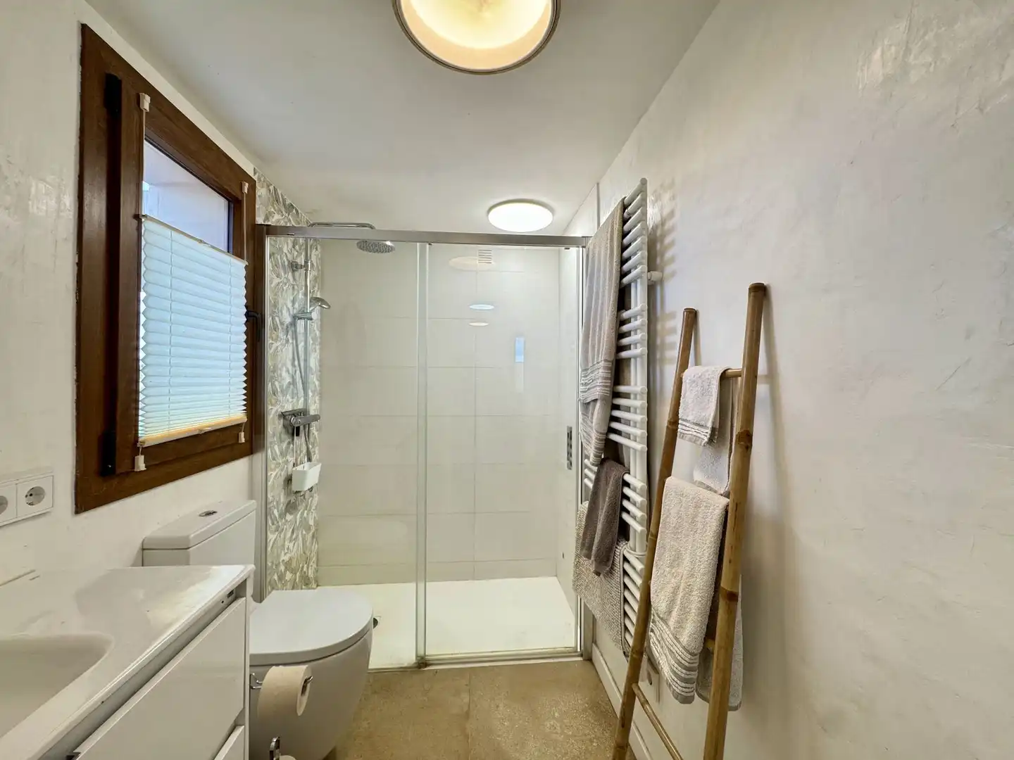 Badezimmer von Country house zur Miete in Llucmajor mit Klimaanlage, Heizung und Terrasse