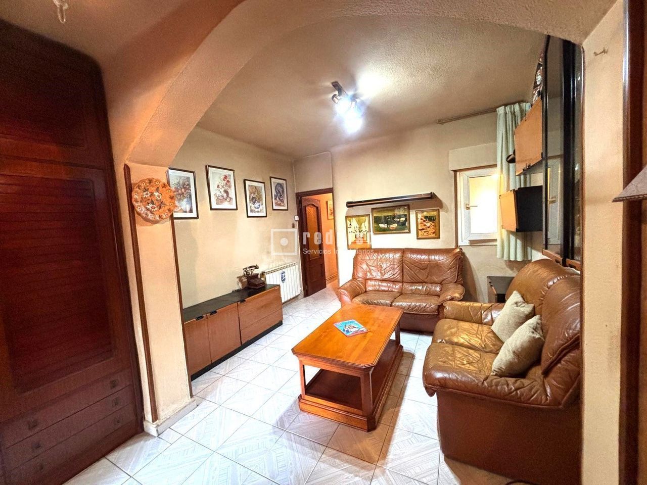 Sala de estar de Piso en venta en  Madrid Capital con Calefacción y Terraza