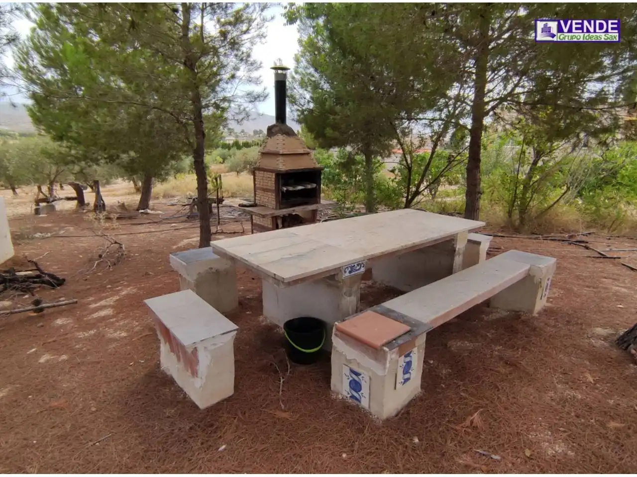 Jardín de Finca rústica en venta en Sax con Aire acondicionado, Jardín privado y Terraza