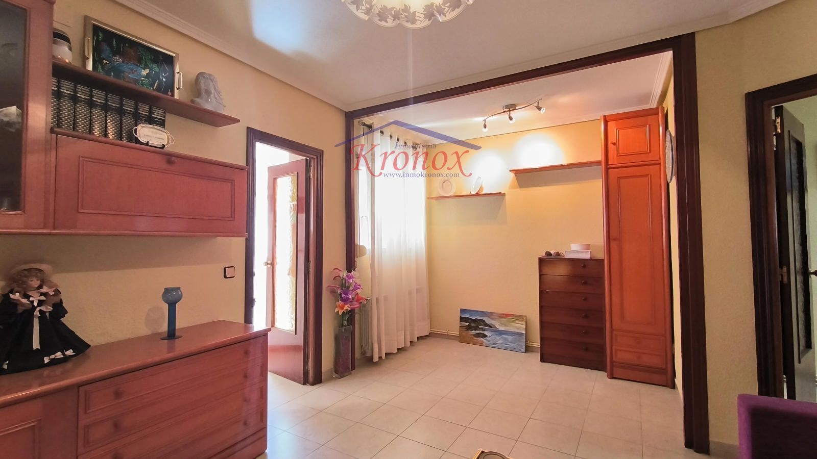 Bedroom of Flat for sale in  Madrid Capital  with Heating, Terrace and Furnished
