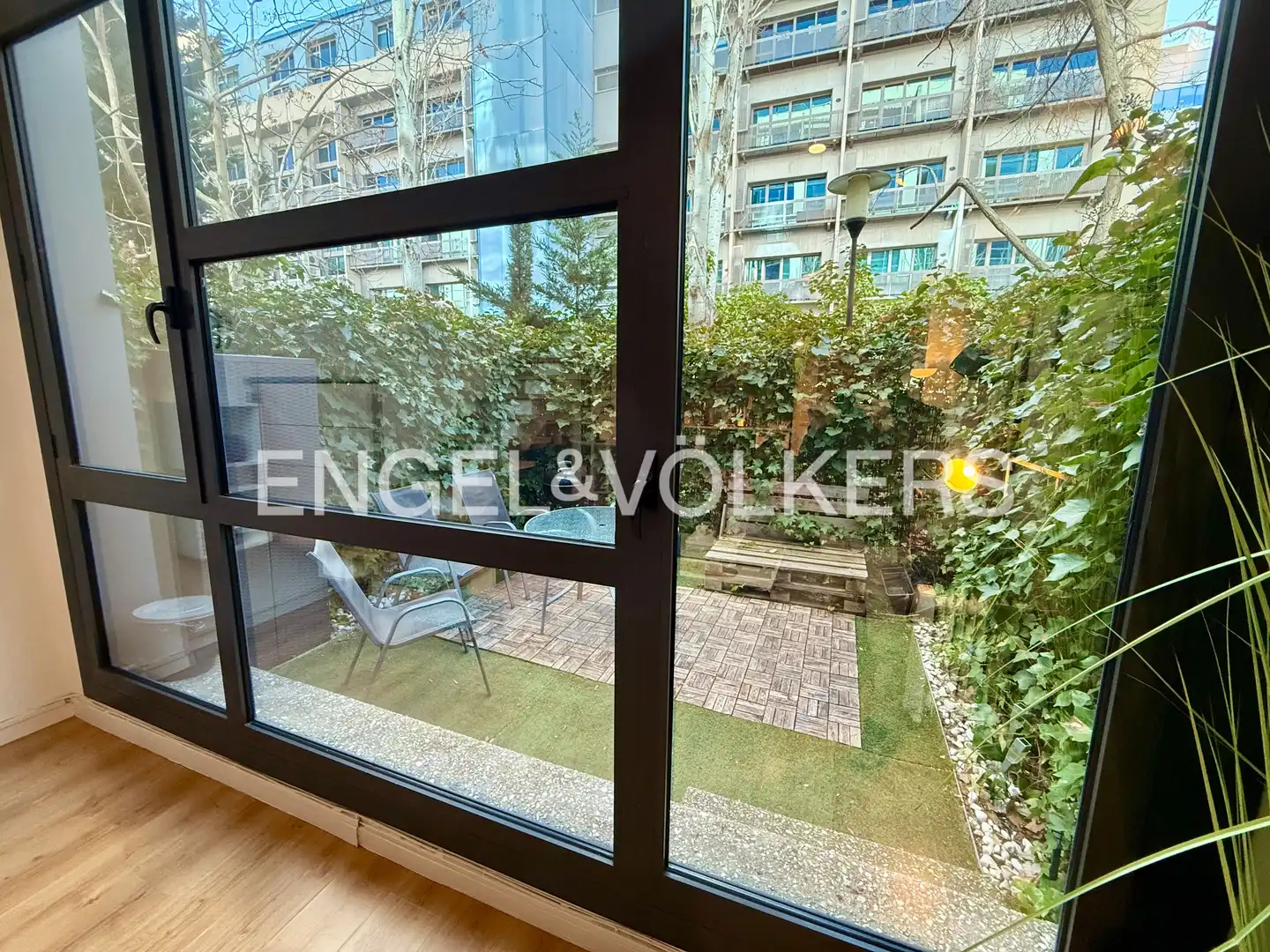 Terrasse von Maisonette zur Miete in Madrid mit Klimaanlage, Heizung und Privatgarten