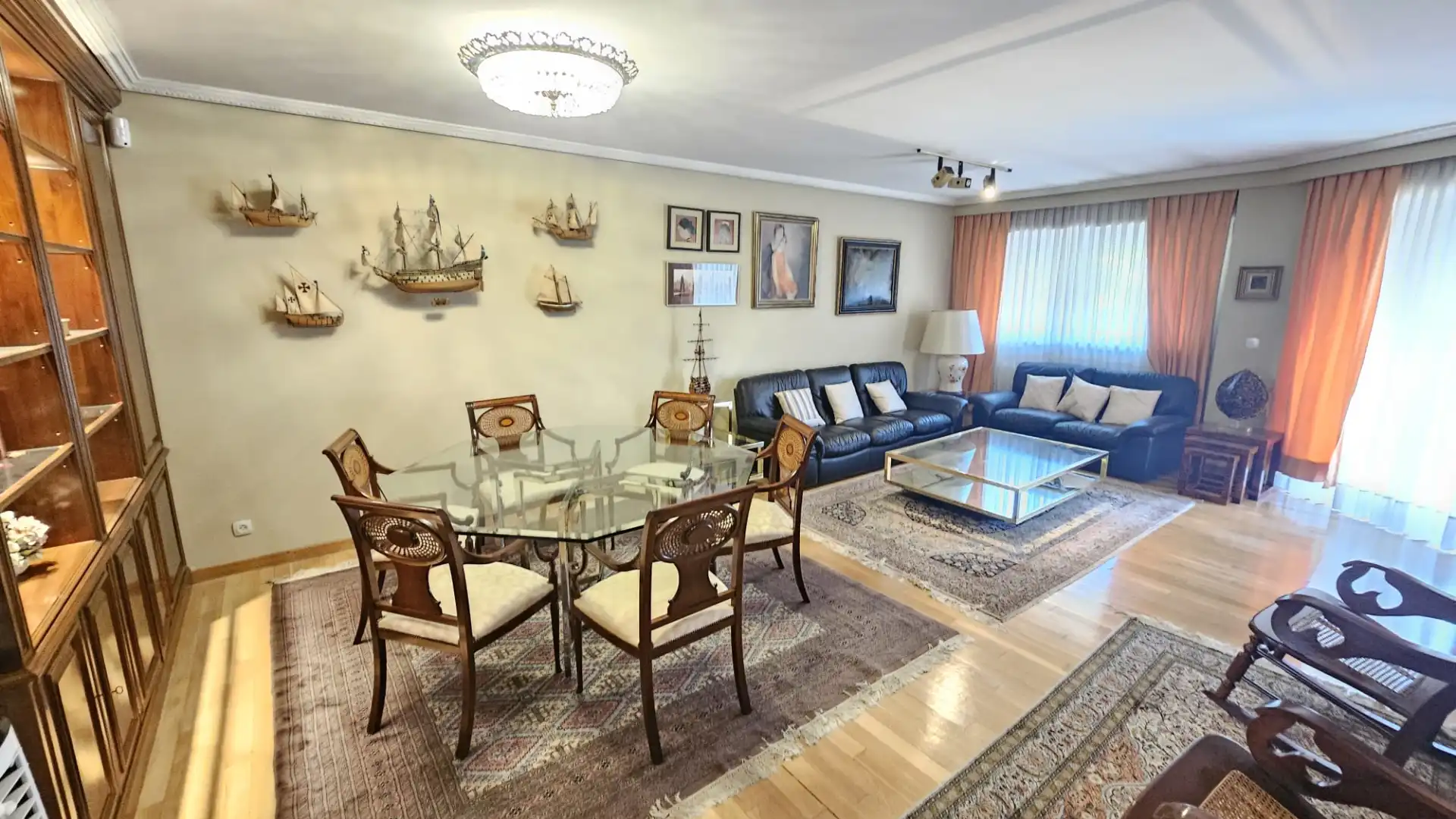 Wohnzimmer von Wohnung zum Verkauf in Madrid mit Klimaanlage, Heizung und Privatgarten