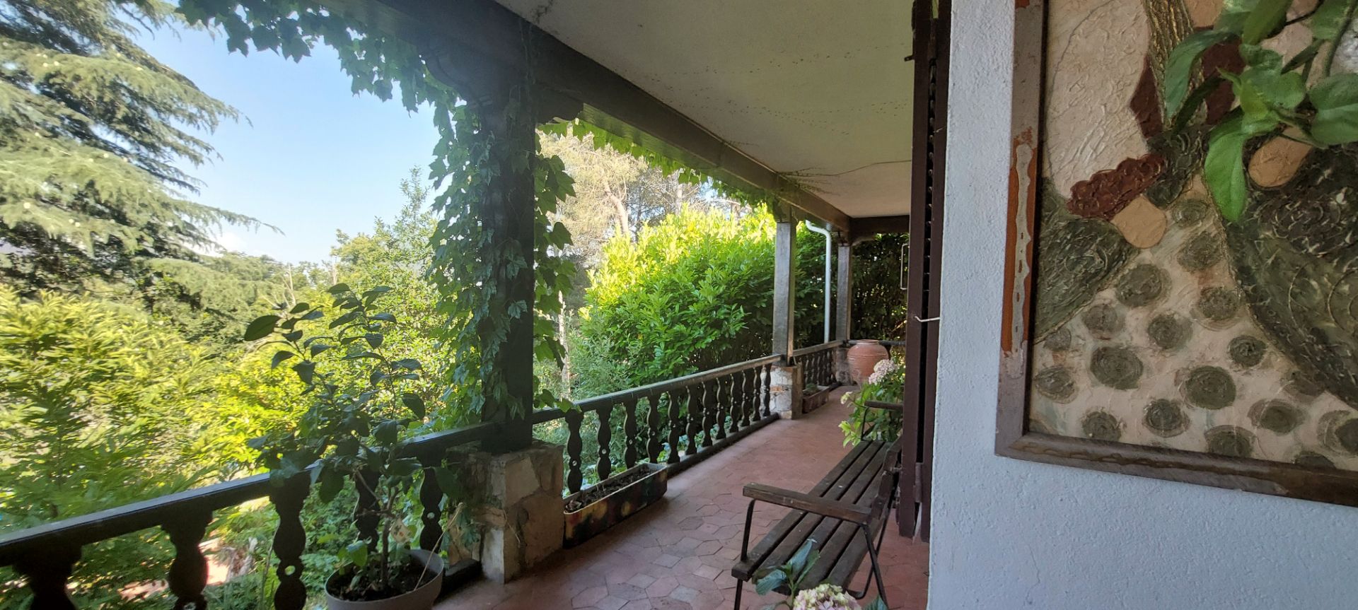 Terrassa de Casa o xalet en venda en Linares de Riofrío amb Calefacció, Jardí privat i Terrassa