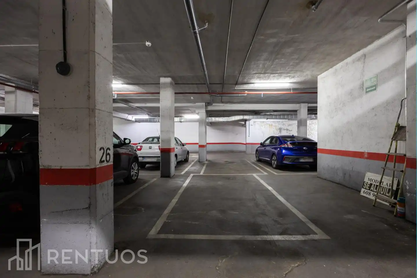 Parkplatz von Wohnung zur Miete in Madrid mit Klimaanlage, Heizung und Parkett