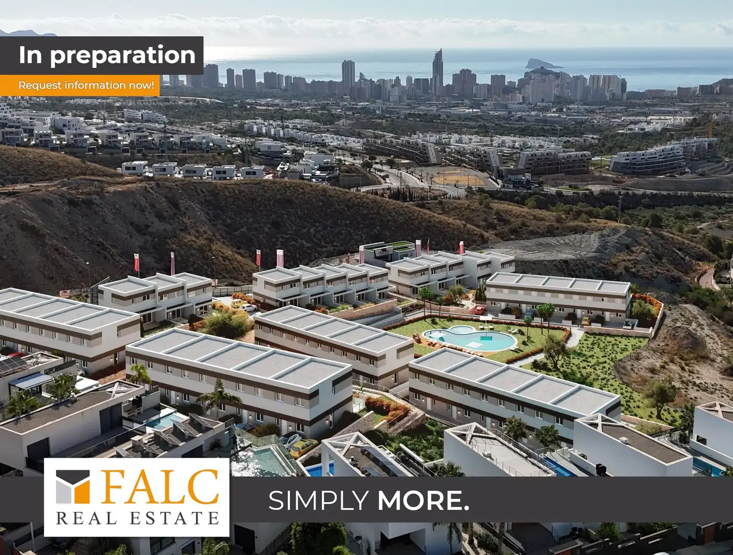 Adosado con piscina en venta en Balcón de Finestrat - Terra Marina