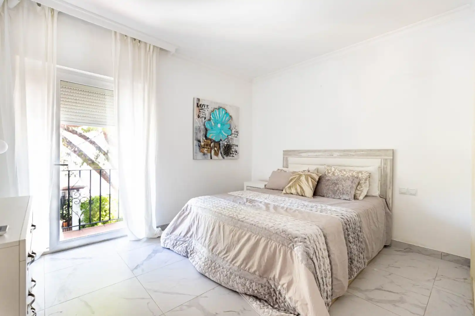 Bedroom of Flat for rent in Marbella  with Air Conditioner, Heating and Terrace