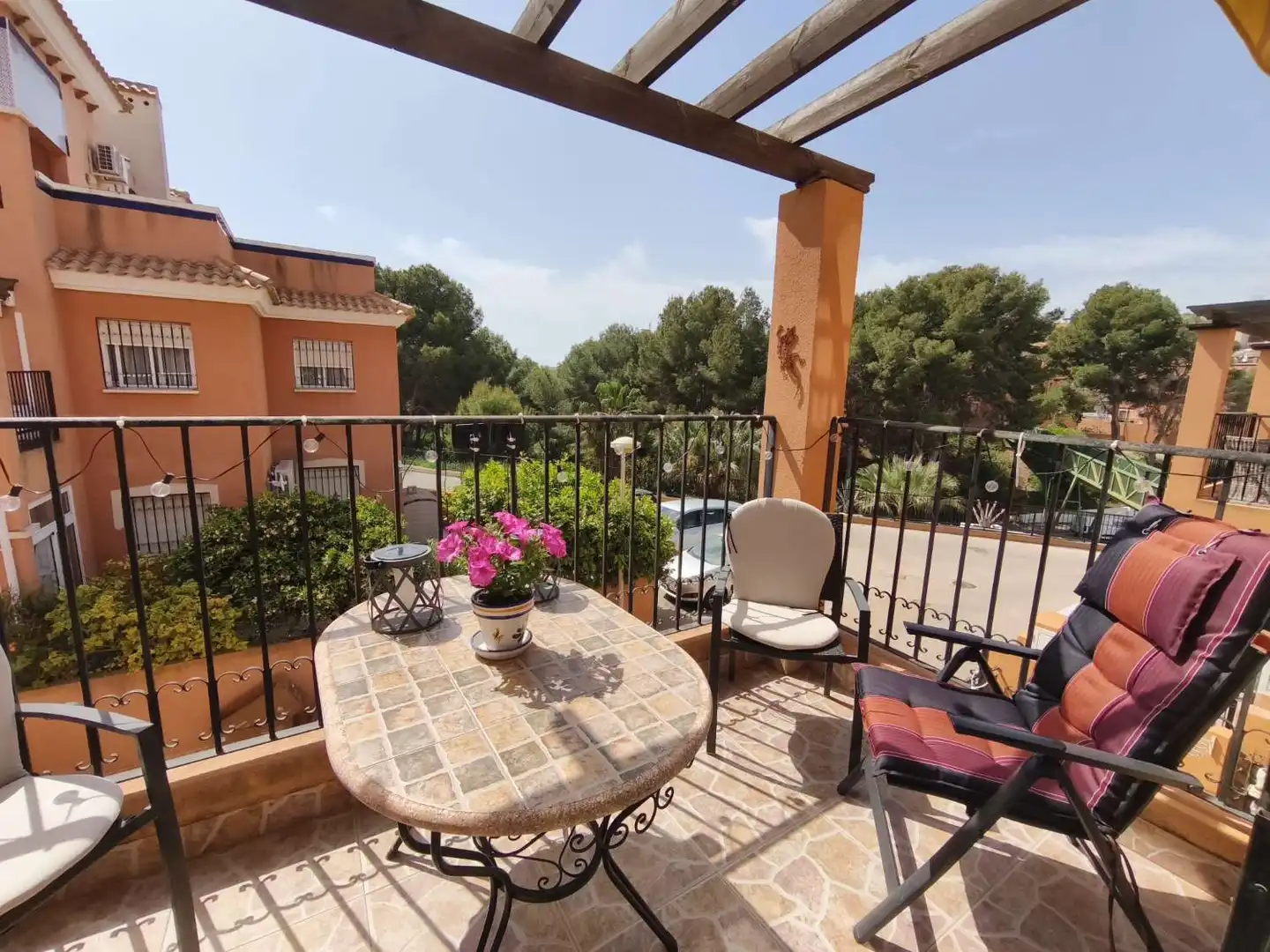 Terrasse von Wohnungen zum Verkauf in Orihuela mit Klimaanlage, Heizung und Schwimmbad