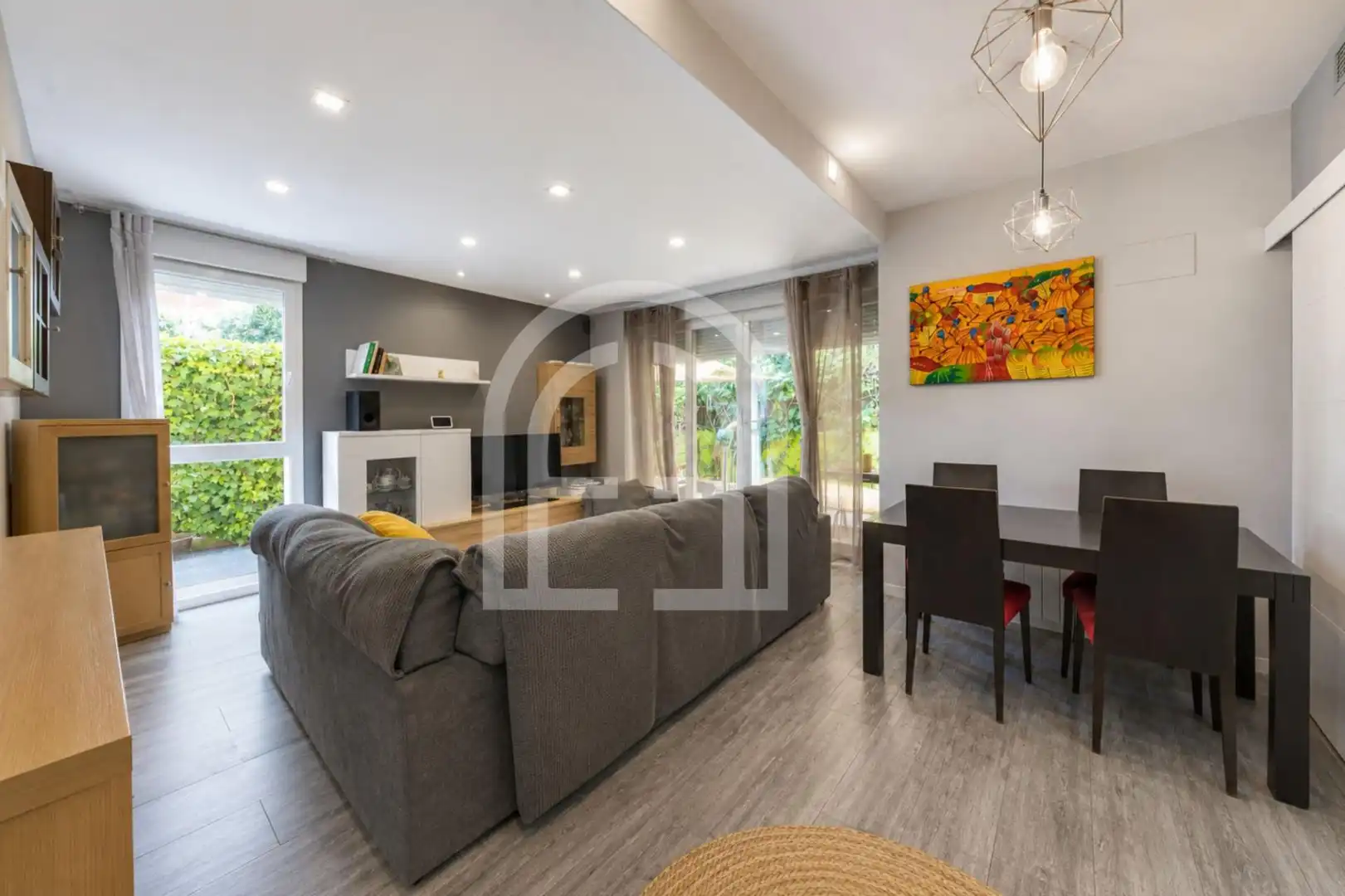 Sala de estar de Piso en venta en Montgat con Aire acondicionado, Jardín privado y Terraza