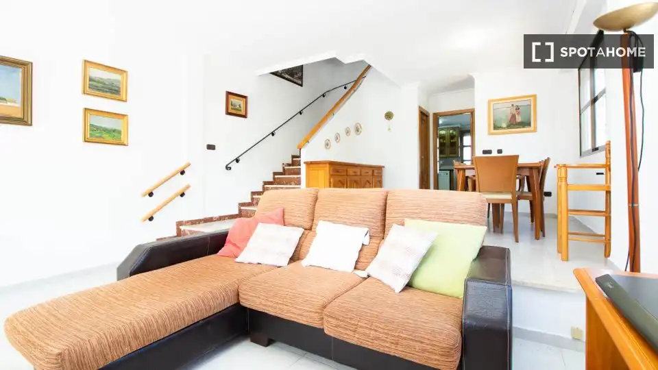 Living room of Flat for rent in Sueca  with Air Conditioner, Heating and Furnished
