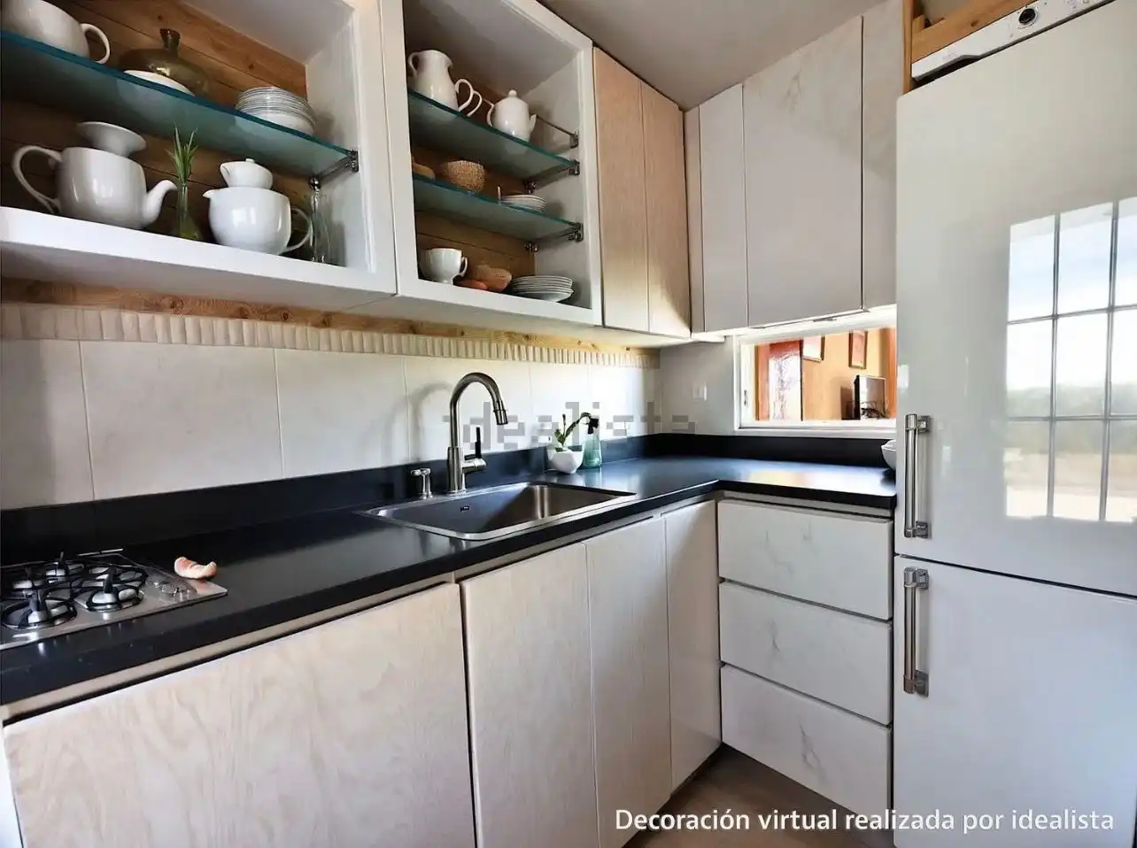 Küche von Wohnung zum Verkauf in El Ejido mit Möbliert und Balkon