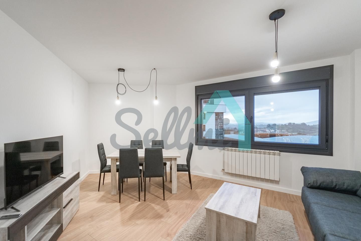 Sala de estar de Piso de alquiler en Oviedo  con Calefacción, Amueblado y Internet