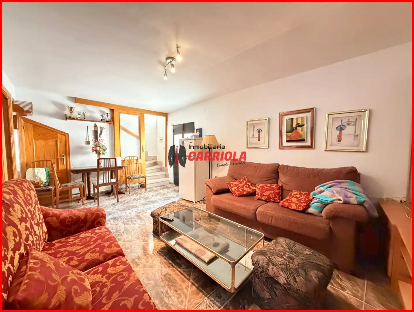 Sala de estar de Casa adosada en venta en Quismondo