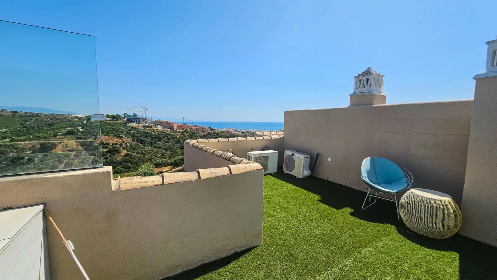 Terraza de Casa adosada en venta en Manilva con Aire acondicionado, Piscina y Amueblado