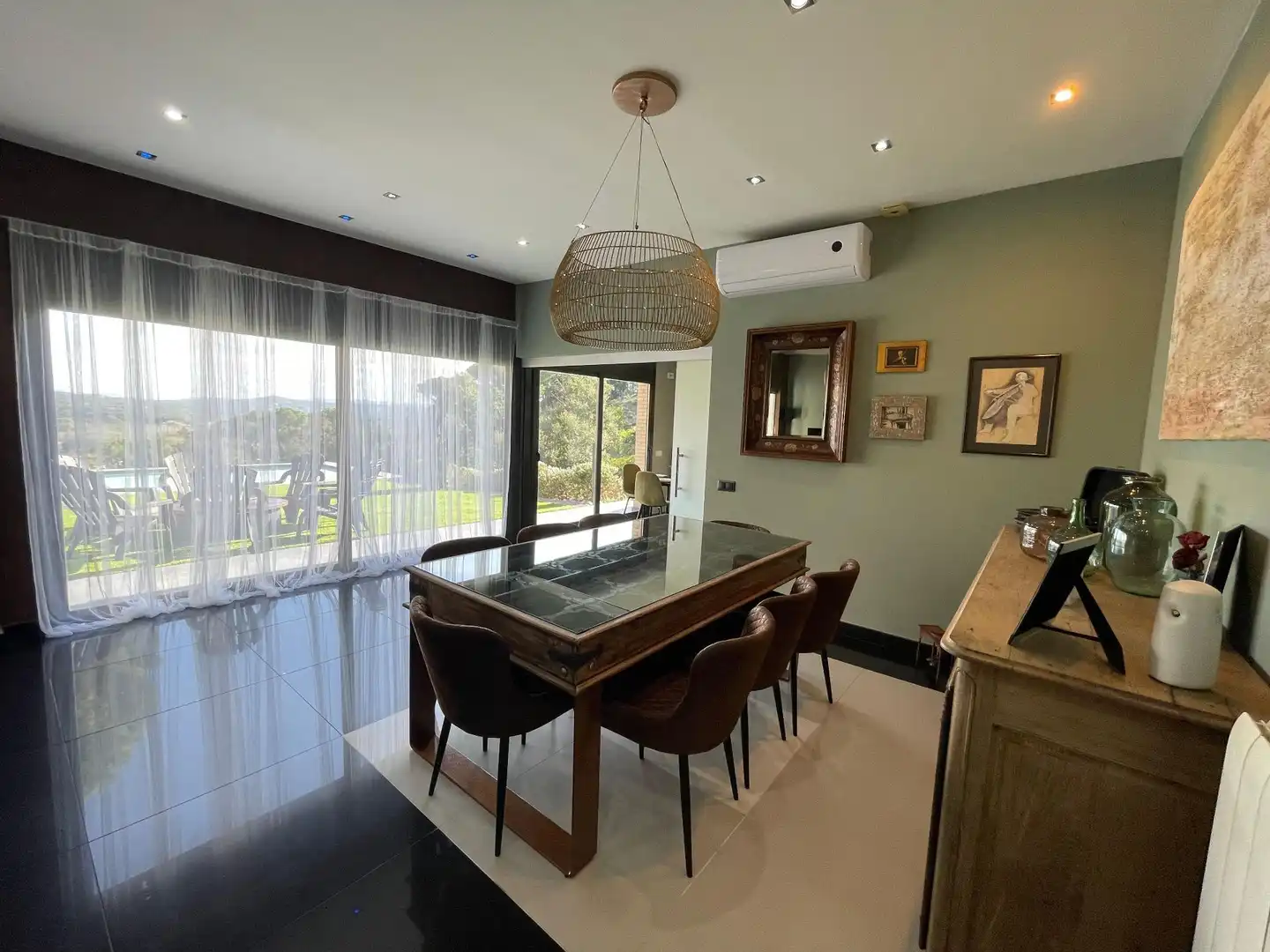 Comedor de Casa o chalet en venta en Fogars de la Selva con Aire acondicionado, Calefacción y Jardín privado