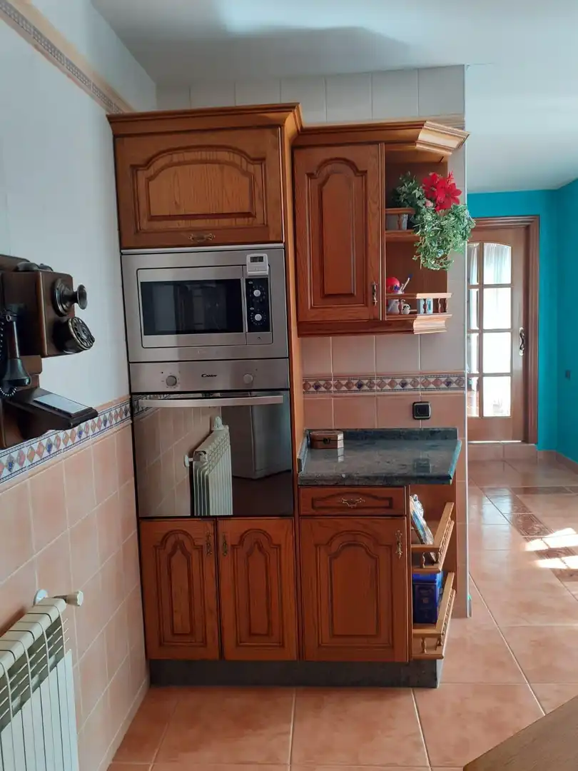 Cuina de Casa o xalet en venda en Villarejo de Órbigo amb Jardí privat, Terrassa i Traster