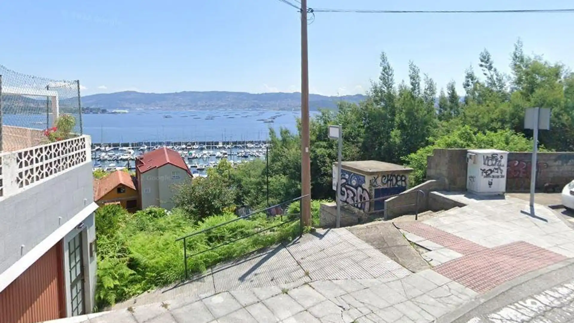 Exterior view of Flat for sale in Moaña  with Storage room