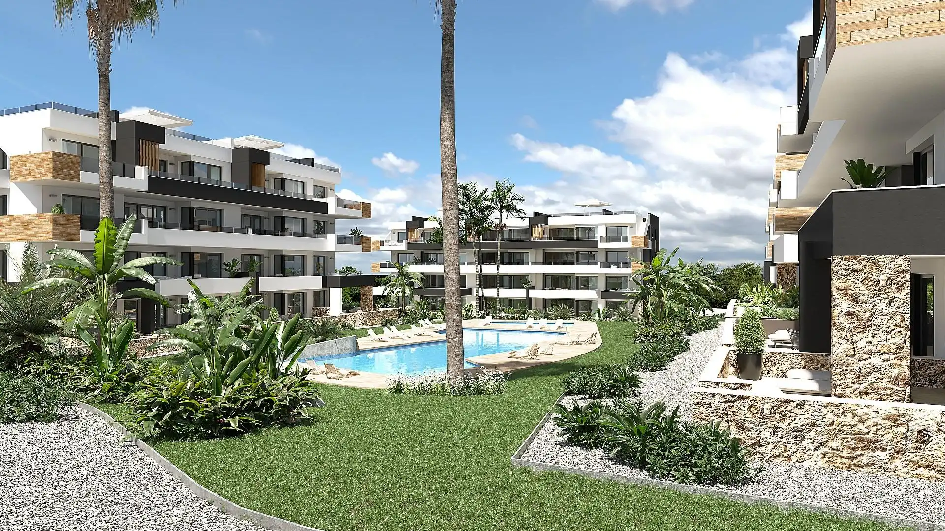Exterior view of Apartments for sale in Orihuela  with Air Conditioner, Private garden and Terrace