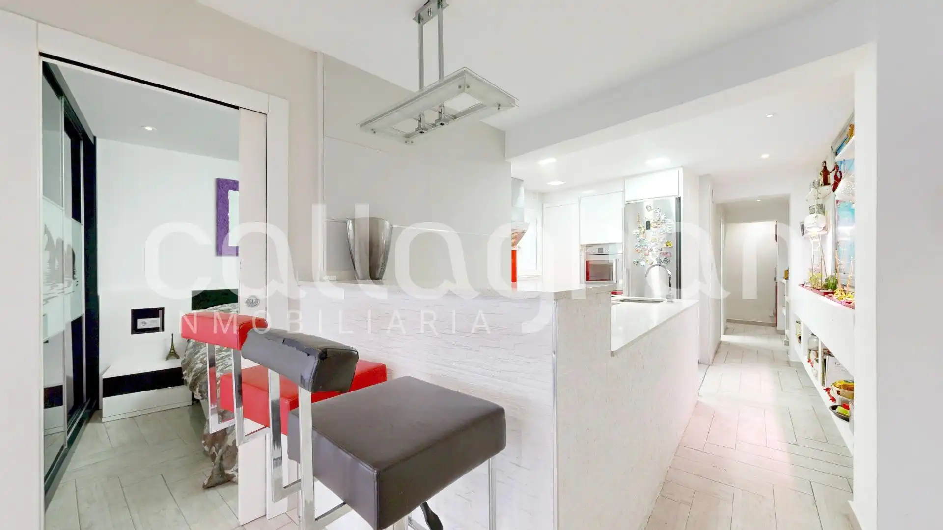 Kitchen of Flat for sale in Valencia  with Air Conditioner, Heating and Furnished