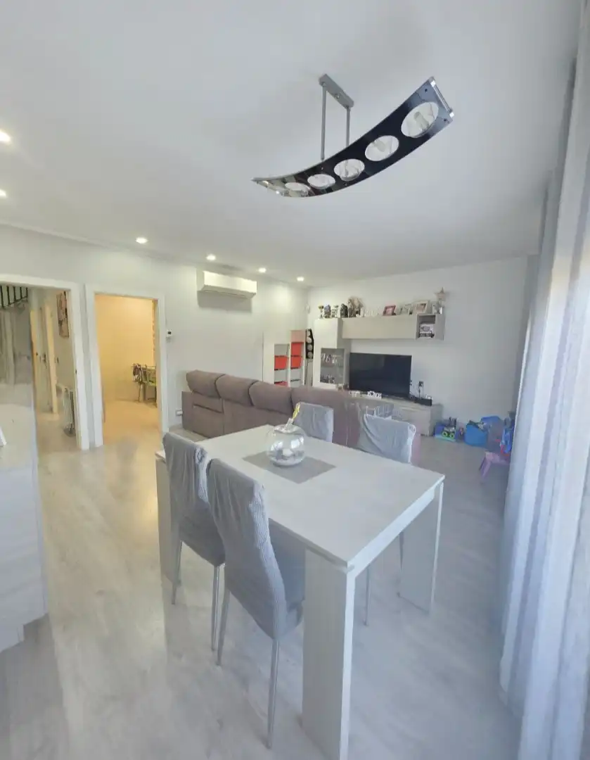 Sala d'estar de Casa adosada en venda en Santa Coloma de Gramenet amb Aire condicionat, Calefacció i Parquet