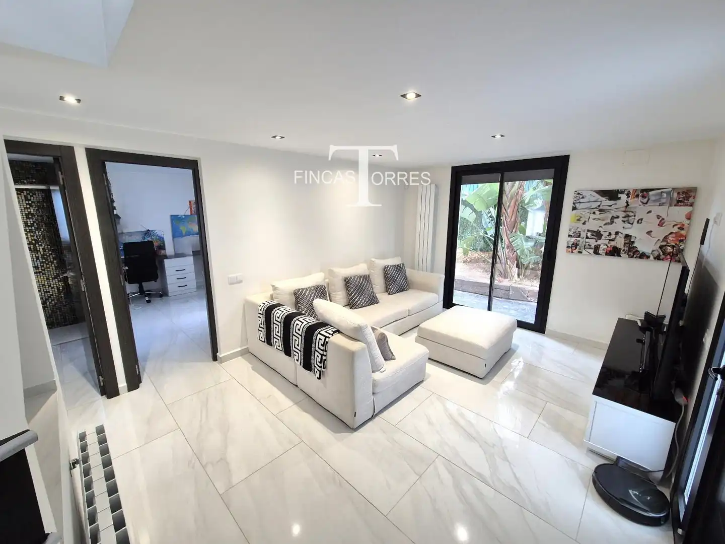 Sala de estar de Casa o chalet en venta en El Vendrell con Aire acondicionado, Jardín privado y Parquet