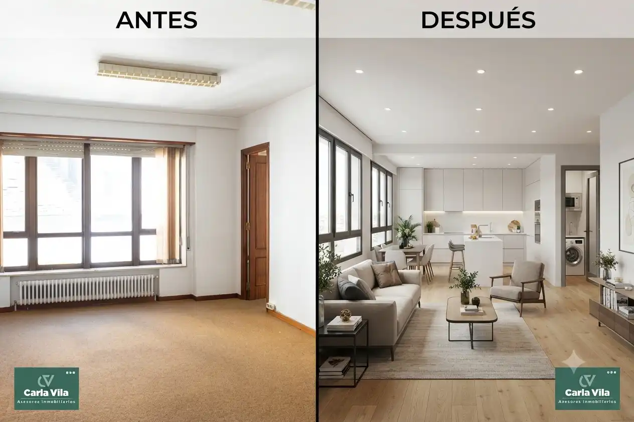 Sala de estar de Piso en venta en Lugo con Calefacción, Terraza y Trastero