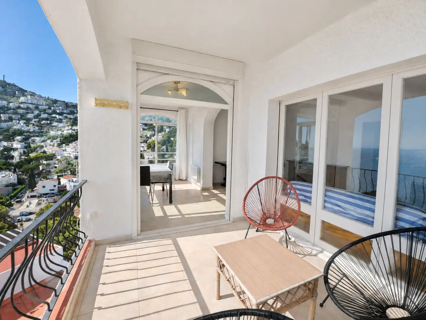 Balcony of Flat for sale in Roses  with Heating and Terrace