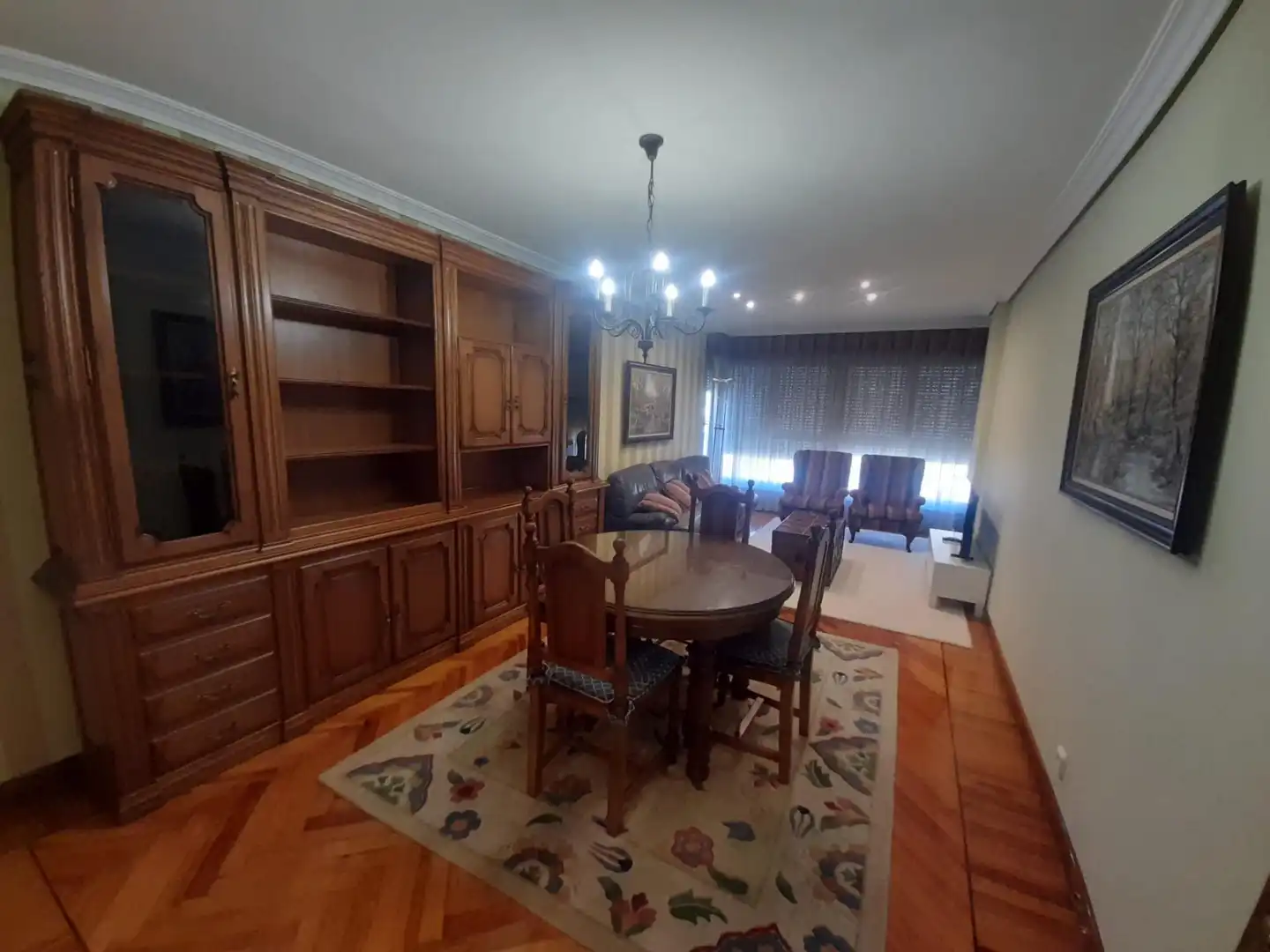 Menjador de Pis de lloguer en Santander amb Calefacció, Parquet i Moblat