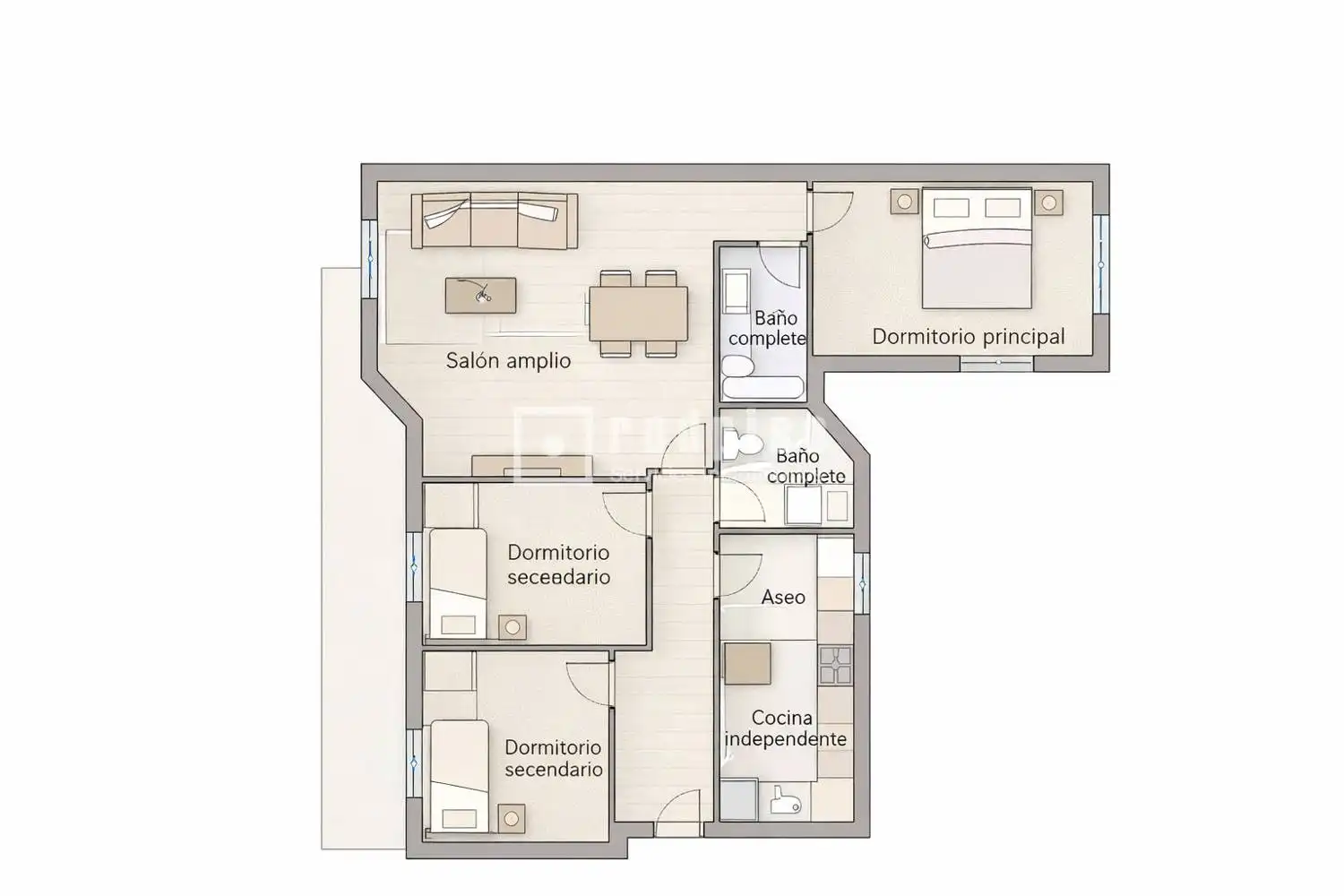 Flat for sale in de la Ciudad Almería, Barriomar - La Purísima