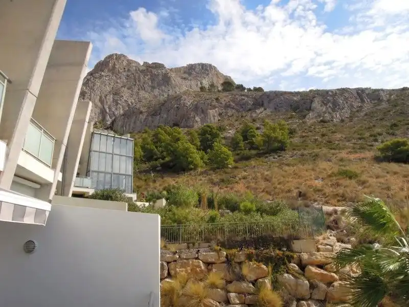 Außenansicht von Maisonette zur Miete in Calpe / Calp mit Klimaanlage, Heizung und Terrasse