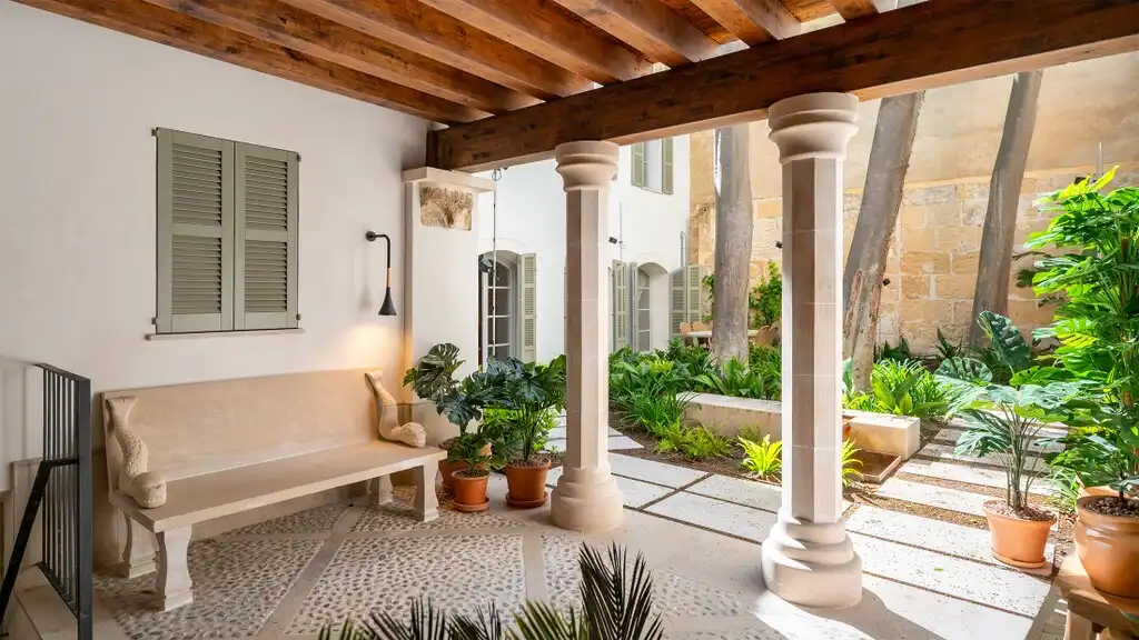 Terrasse von Einfamilien-Reihenhaus zum Verkauf in  Palma de Mallorca mit Klimaanlage, Heizung und Terrasse