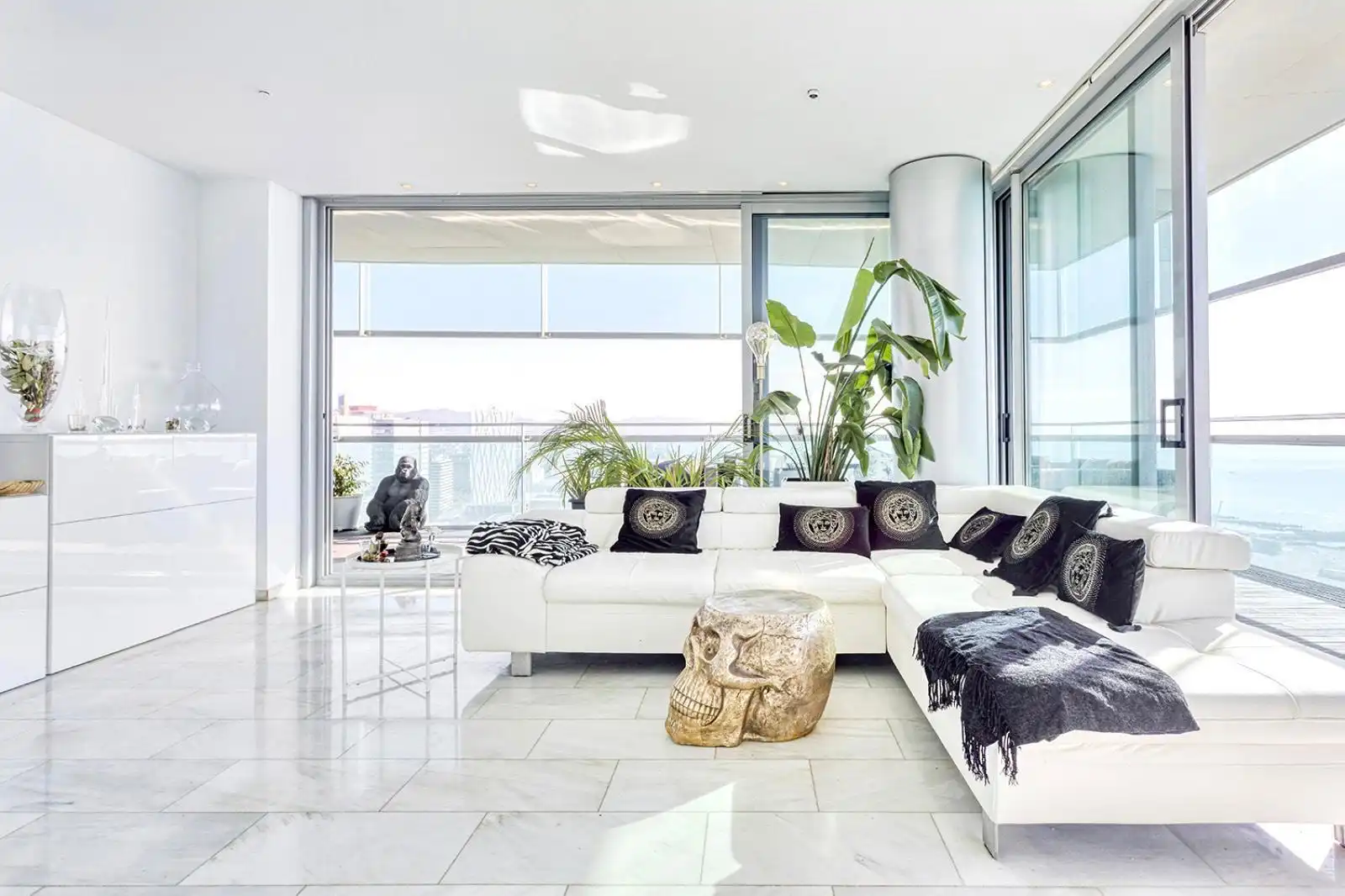 Living room of Flat for rent in Barcelona  with Air Conditioner, Heating and Parquet flooring